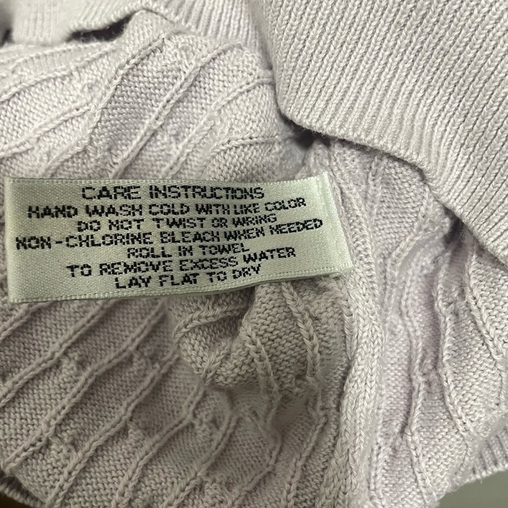 Masters Augusta National Men’s XL Purple Cable Knit Golf Sweater Vest V-Neck - Picture 3 of 7